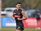 Nick Daicos successfully came through training for Collingwood on Friday.  (James Ross/AAP PHOTOS)