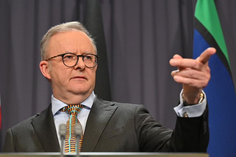 Prime Minister Anthony Albanese at a press conference at Parliament House in Canberra, Tuesday, June 11, 2024. (AAP Image/Mick Tsikas) NO ARCHIVING