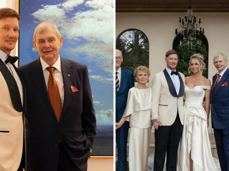 John Farnham looked happy and healthy at his son Robert’s wedding.