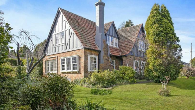 The picture perfect exterior of the Tudor style home Teffont in Bowral