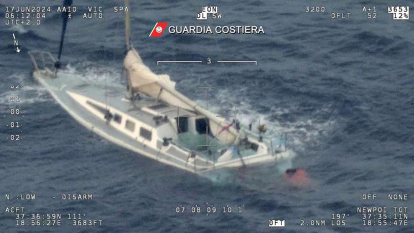 The Italian coastguard said a second shipwreck was also found off the Calabria region which had left from Turkey but was overturned due to a fire.