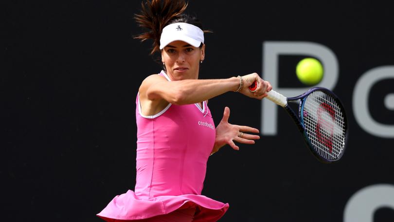 Ajla Tomljanovic has made a winning start to the WTA event in Birmingham, England.