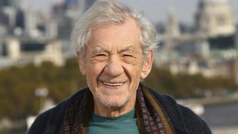 Sir Ian McKellen is recovering in hospital after falling from the stage in London's West End. (AP PHOTO)