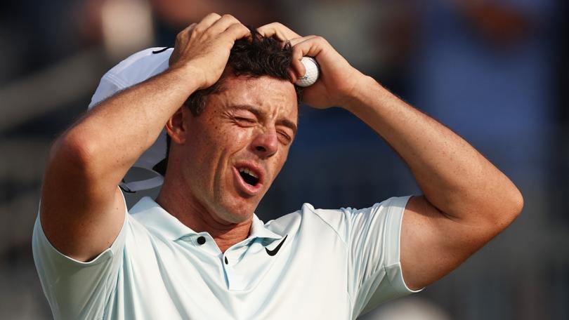 Rory McIlroy bogeyed three of the final four holes to lose his grip on the US Open trophy.