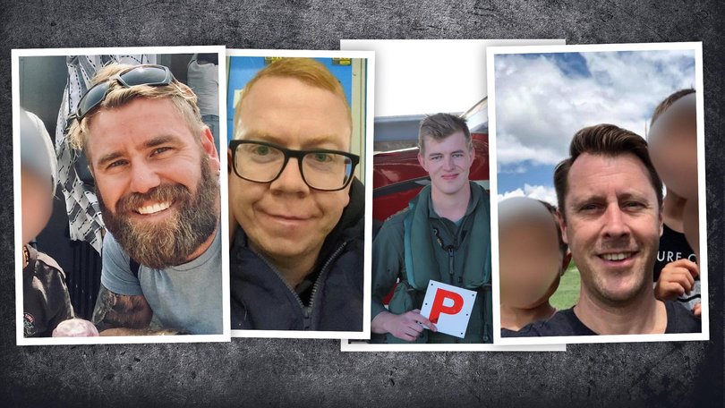 Danniel Lyon, Maxwell Nugent, Alexander Naggs and Joseph Laycock were killed in a Taipan helicopter accident in Queebsld