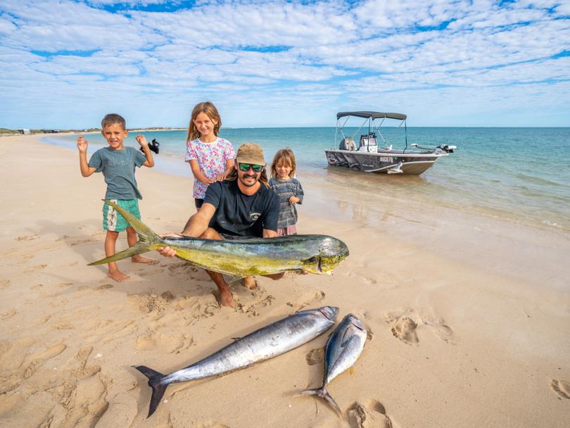 Fishing has become a big part of the Bell family’s life. 