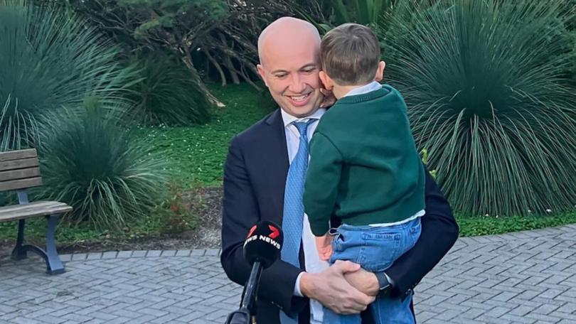 Former NSW treasurer Matt Kean has poured cold water on hopes he will run for federal politics.  (Jack Gramenz/AAP PHOTOS)