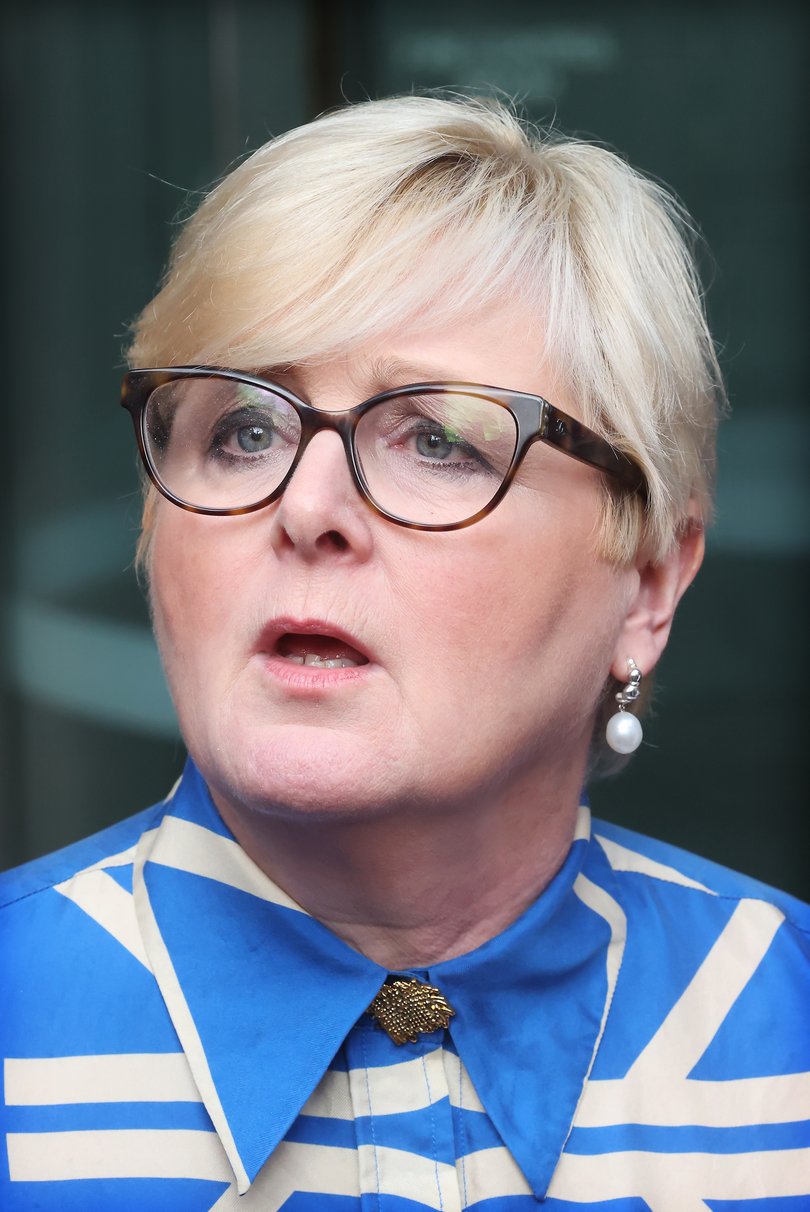 Linda Reynolds outside the David Malcolm Justice Centre in Perth.