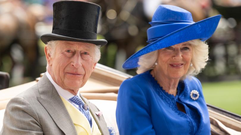 King Charles III and Queen Camilla attend day one of Royal Ascot 2024.
