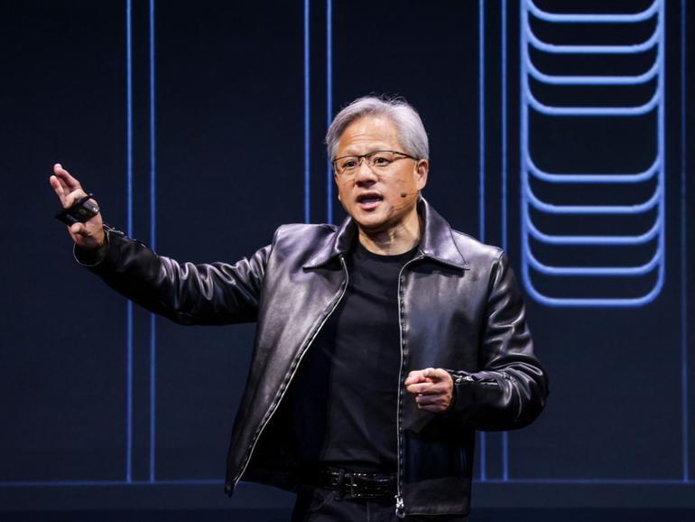 Jensen Huang, co-founder and chief executive officer of Nvidia Corp. 