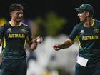 Marcus Stoinis (left) has impressed with the ball as  Mitch Marsh (right) recovers from injury.  (AP PHOTO)