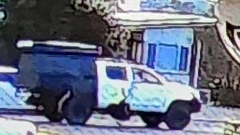 Police believe a white utility was involved in a fatal road rage incident in western Sydney. (HANDOUT/NSW POLICE)