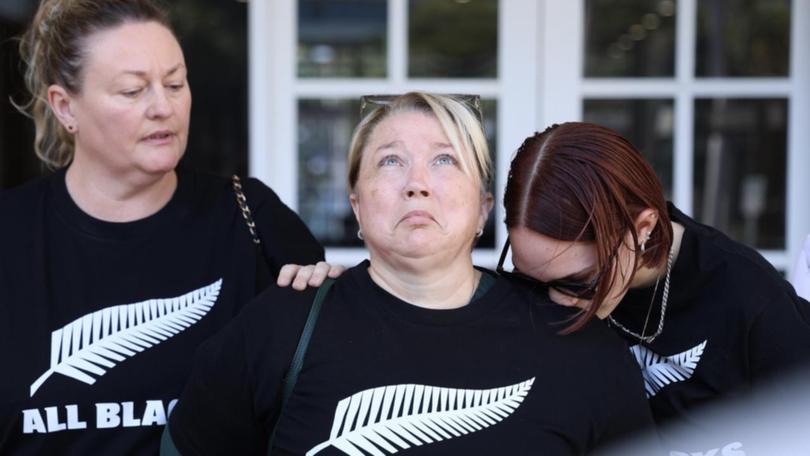 Samara Laverty (centre) says she feels her family has received some justice. (Amanda Parkinson/AAP PHOTOS)