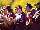 TOOWOOMBA, AUSTRALIA - JUNE 18: Harry Grant is seen during a Queensland Maroons State of Origin training session & fan day at Toowoomba Sports Ground on June 18, 2024 in Toowoomba, Australia. (Photo by Albert Perez/Getty Images)