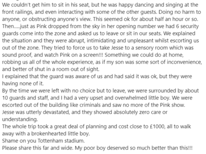 Part of Vanessa Vasey’s Facebook post.