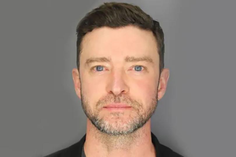 SAH HARBOR, NY - JUNE 18: (EDITORS NOTE: This Handout image was provided by a third-party organization and may not adhere to Getty Images editorial policy.) In this handout image provided by the Sag Harbor Police Department, Musician Justin Timberlake is seen in a booking photo on June 18, 2024 in Sag Harbor, New York. Timberlake was charged with driving while intoxicated. (Photo by Sag Harbor Police Department via Getty Images)