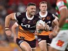 Brisbane prop Corey Jensen sprained an ankle at training but his coach hopes he will not miss games. (Dave Hunt/AAP PHOTOS)