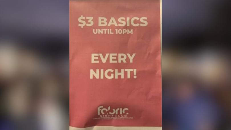 The nightclub reportedly began selling $3 drinks earlier this year.