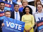 A new betting scandal has damaged Rishi Sunak's attempts to catch Labour in the UK election campaign (AP PHOTO)