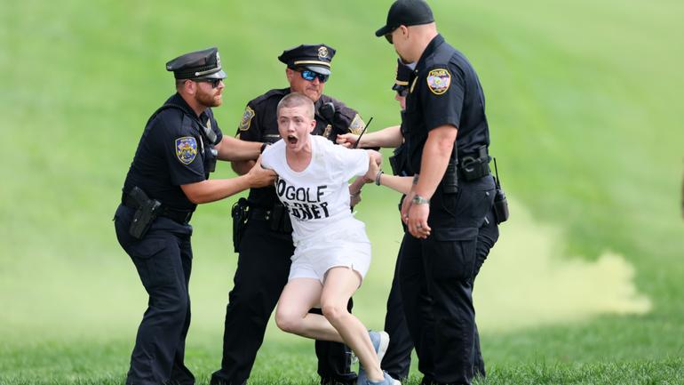 The climate change protestors did not go quietly.