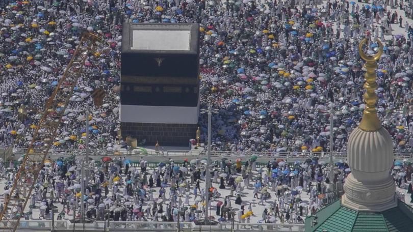 Extreme heat has been cited as behind the high death toll at this year's annual Hajj pilgrimage. (AP PHOTO)