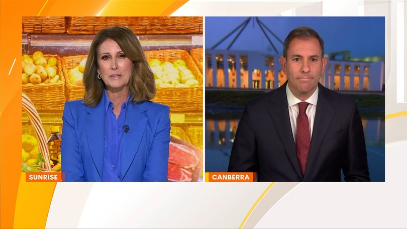 Treasurer Jim Chalmers joined Nat Barr on Sunrise on Monday, refusing to say how the family budget will be impacted by making the supermarket code of conduct mandatory. 