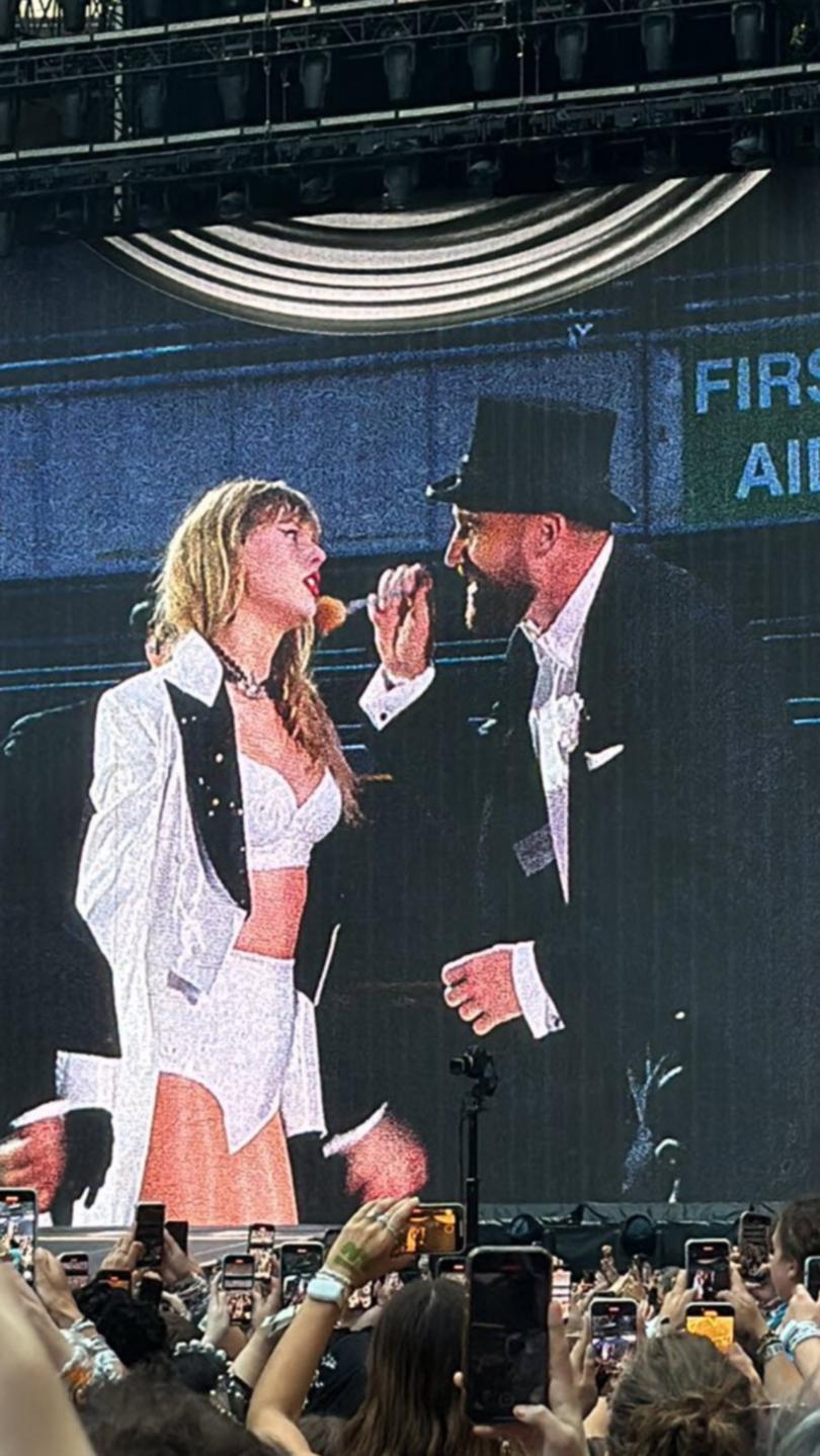 Travis Kelce shocked fans as he joined Taylor Swift onstage at a sold-out Wembley.