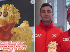 AFL stars attempted to recreate the iconic duck cake from Women’s Weekly.