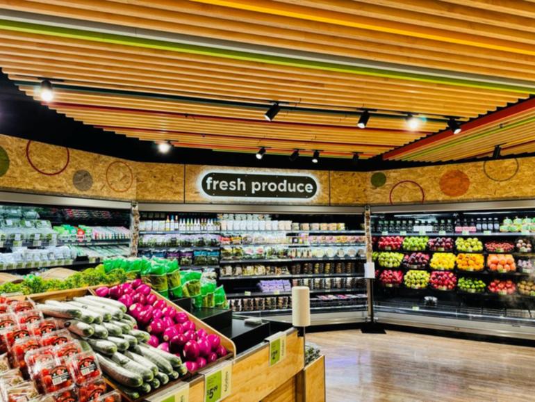 The fresh produce section at one of the new IGA stores.