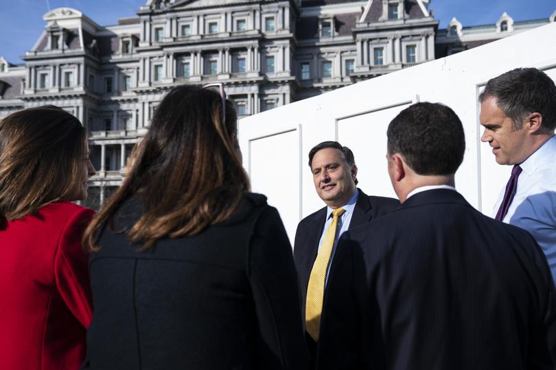 Ron Klain speaks to reporters on his last day as the White House chief of staffing 2023.