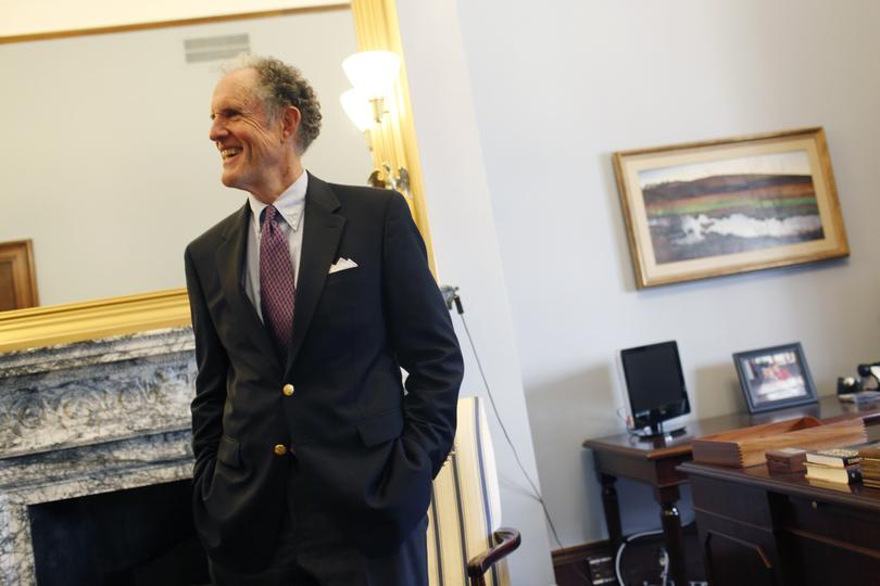 Sen. Ted Kaufman in his office at the Russell Senate Office Building in 2009.
