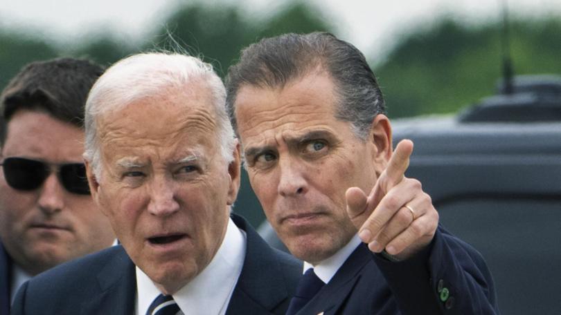 President Joe Biden's son Hunter was found guilty of lying about illegal drug use when buying a gun. (AP PHOTO)