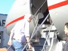 WikiLeaks Founder Julian Assange boards a plane after being released from prison.