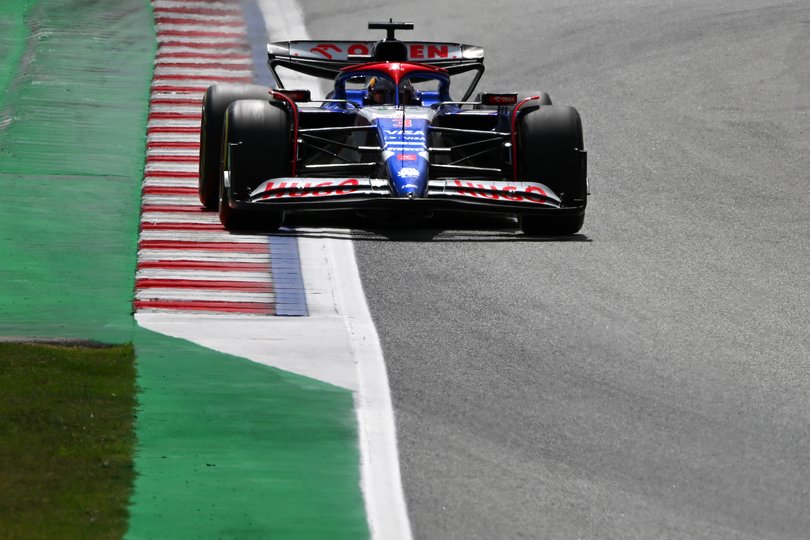 Daniel Ricciardo of Australia driving the Visa Cash App RB VCARB 01 on track during the F1 Grand Prix of Spain at Circuit de Barcelona-Catalunya.