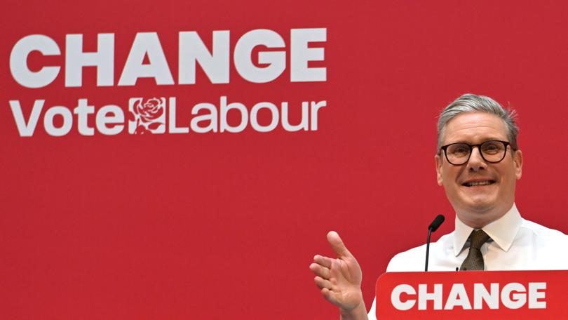 Labour Party leader Sir Keir Starmer speaks during the launch of Labour's general election manifesto on June 13.