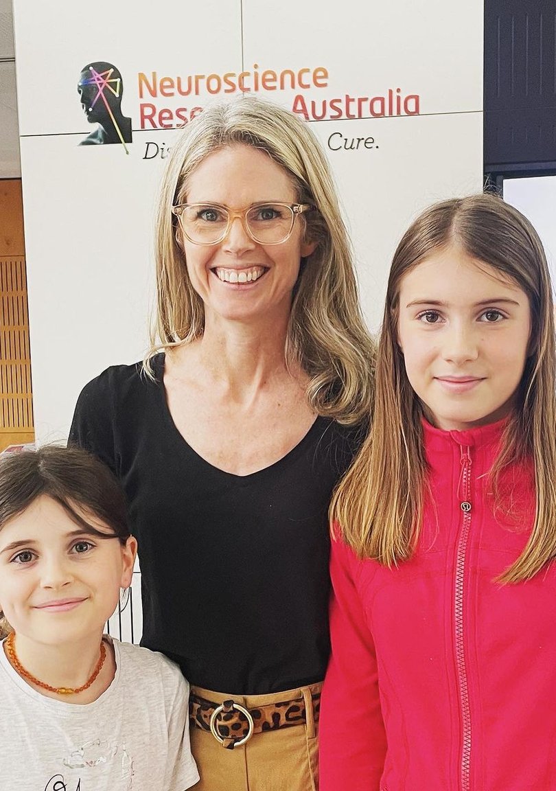 Emma with her daughters Elodie, 13, and Aggie, 10.