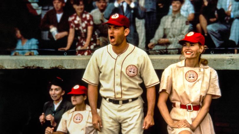 A League of Their Own. 1992 film - Tom Hanks and Geena Davis.