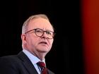 Anthony Albanese hinted at how Labor's election platform may look during a speech in Sydney. (Bianca De Marchi/AAP PHOTOS)