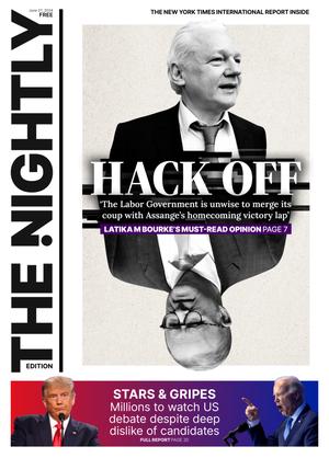 The front page of The Nightly for 27-06-2024
