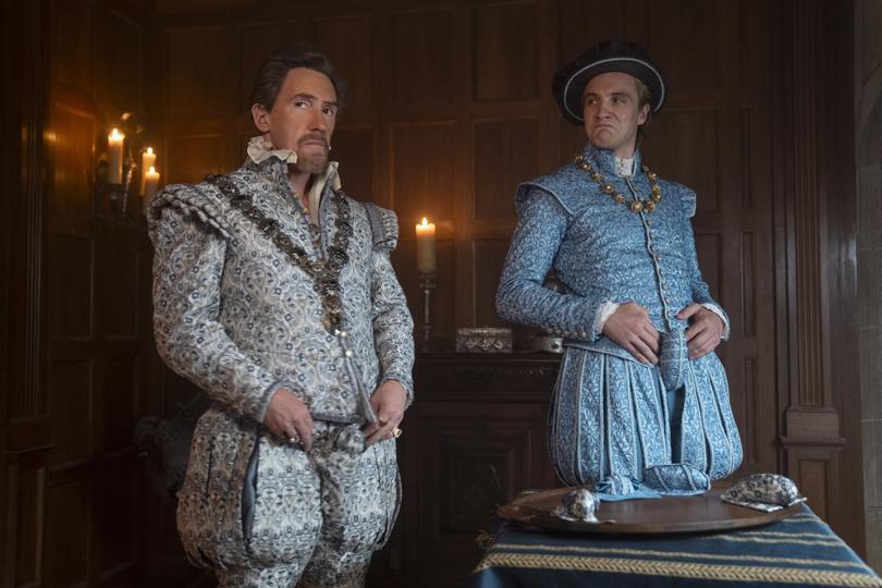 Rob Brydon as Lord Dudley and Henry Ashton as Stan Dudley