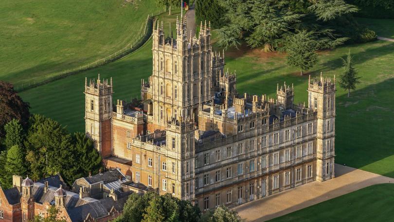 Highclere Castle, the country seat of the Earl of Carnarvon was the location for Downton Abbey.