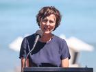 Member for Curtin Kate Chaney speaks at the official launch of Sculptures by the Sea in Cottesloe 