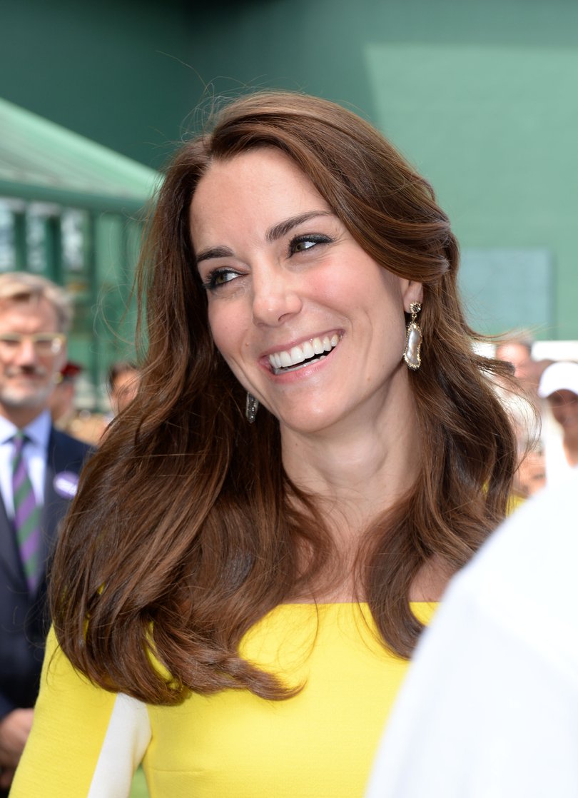 Traditionally Princess Catherine hands the trophies to the singles champions. 