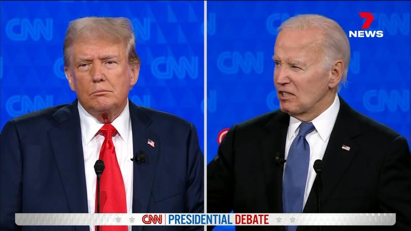 CNN US Presidential debate with Joe Biden and Donald Trump