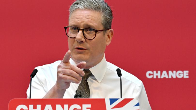 Keir Starmer at the launch of Labour's general election manifesto on June 13.