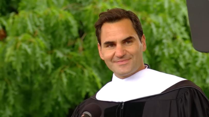 Swiss former professional tennis player Roger Federer gave Dartmoth College's commencement address on June 9, 2024