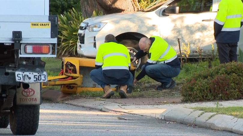 A worker has been incident in a cherry picker accident in Yokine, Perth.