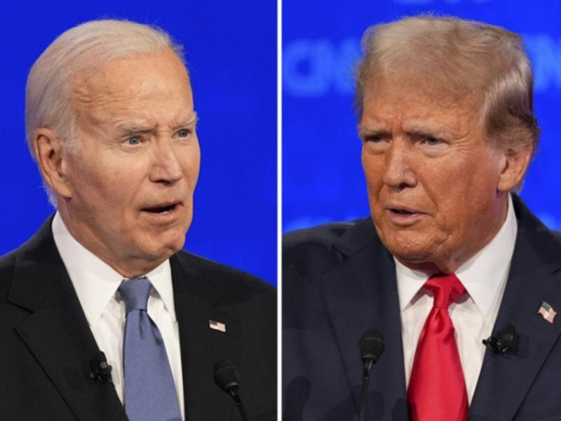 President Joe Biden and Donald Trump at the debate in Atlanta