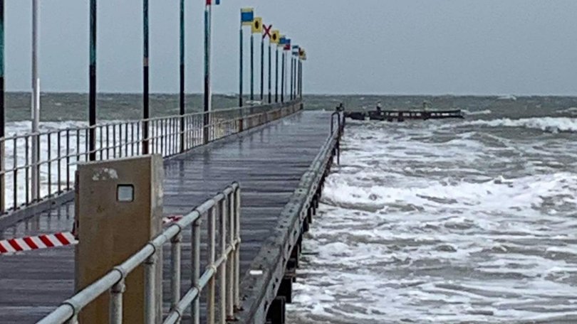 A man has been arrested by police following the death of another man on Frankston Pier. (HANDOUT/SUPPLIED)