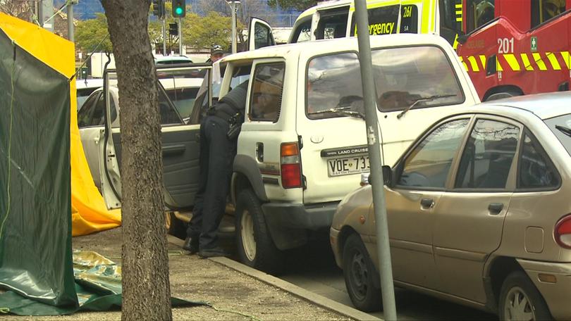 The tragic discovery was made in Adelaide’s CBD on Sunday morning.